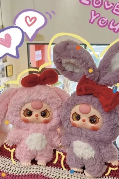 Baby three 400% (2) pink and purple