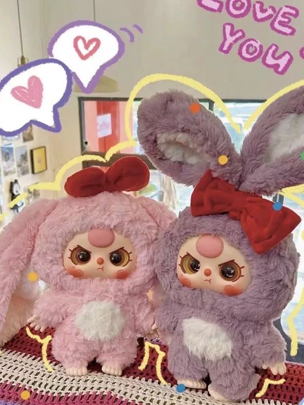 Baby three 400% (2) pink and purple