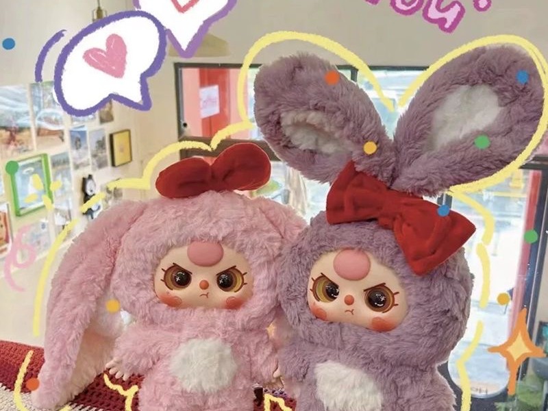 Baby three 400% (2) pink and purple